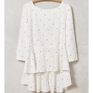 EUC Maeve “Dotty” Peplum top